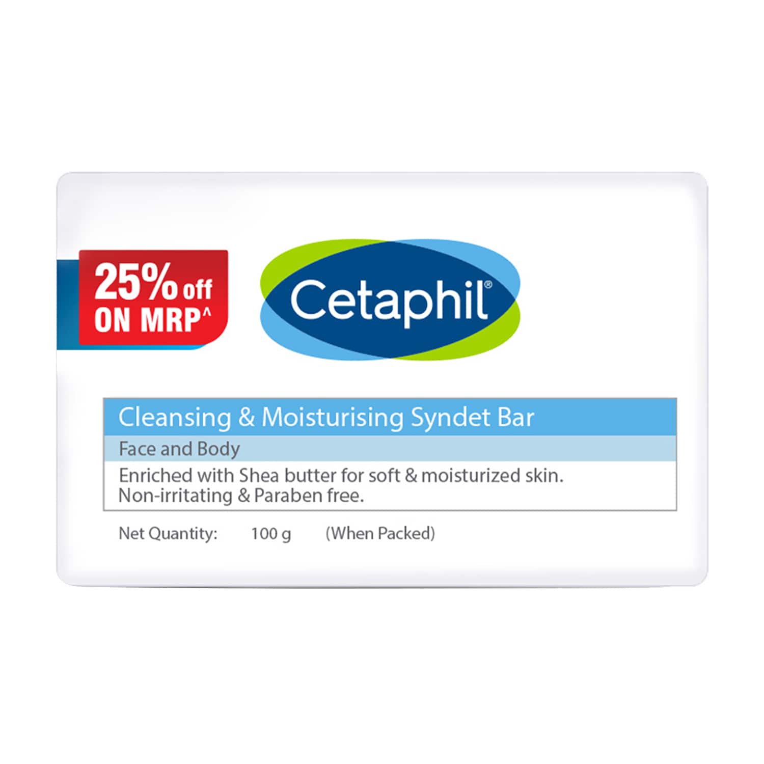 Cetaphil | Cetaphil Cleansing Moisturizing Syndet Bar (100 g)