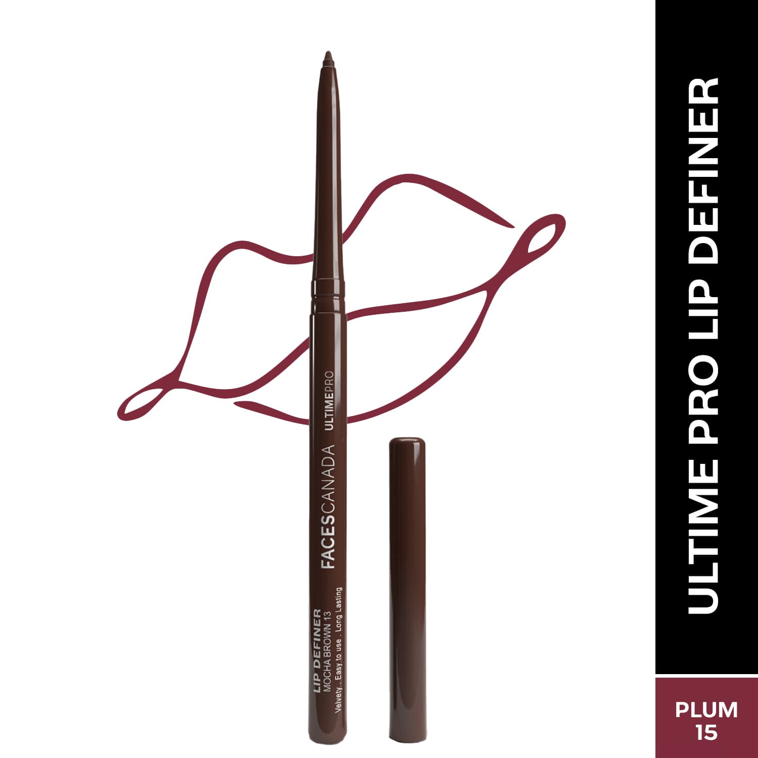 Faces Canada | Faces Canada Ultime Pro Lip Definer Waterproof & Smudgeproof - Plum 15 (0.35 g)