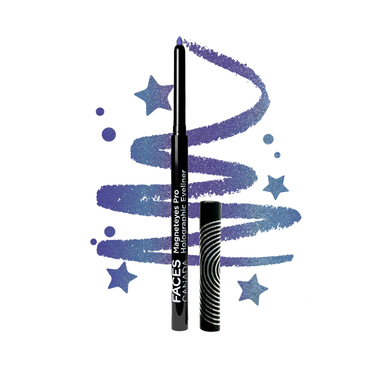 Faces Canada | Faces Canada Magneteyes Pro Holographic Eyeliner Waterproof - Purple Rain 03 (0.25 g)