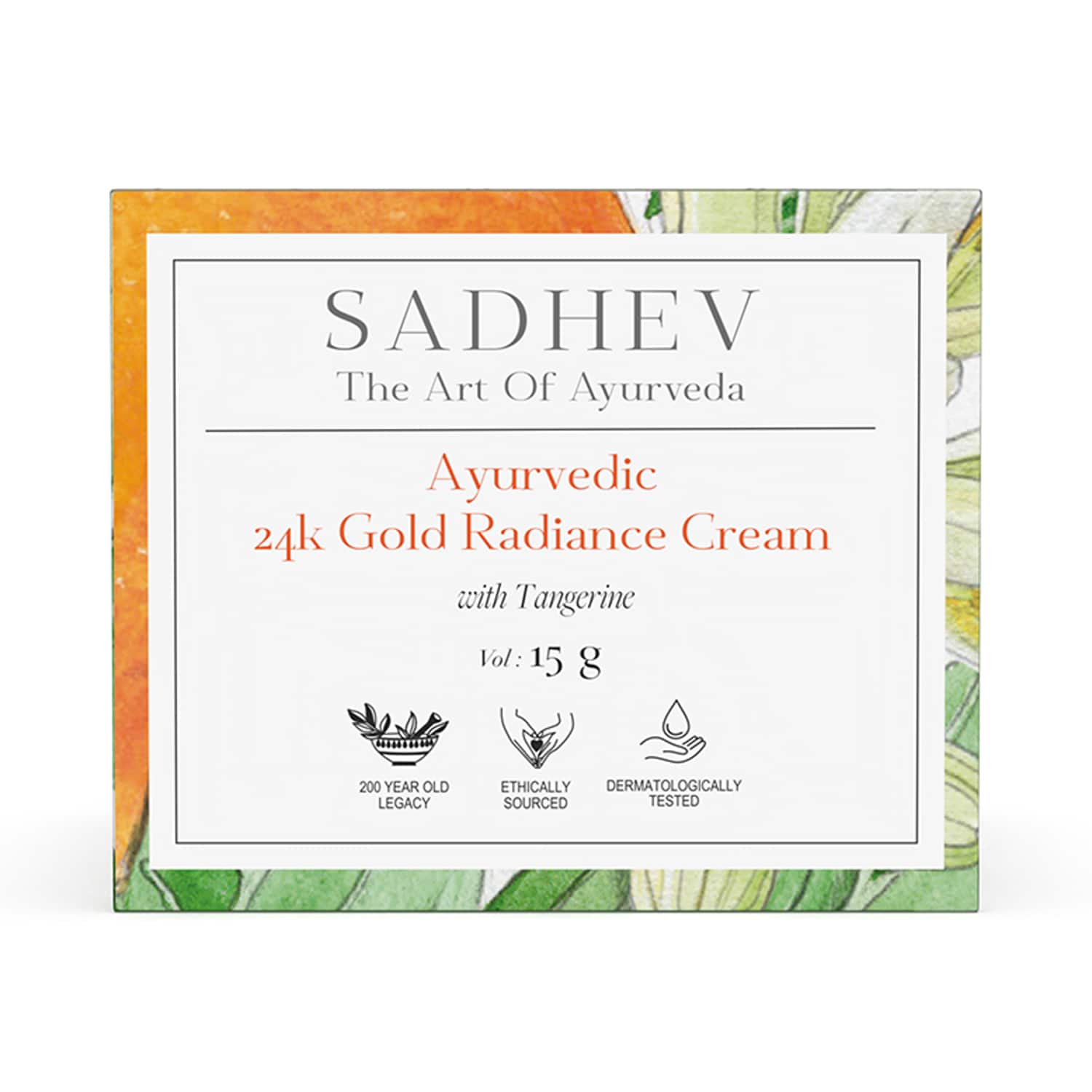 Sadhev | Sadhev Ayurvedic 24K Gold Radiance Cream with Tangerine (15 g)