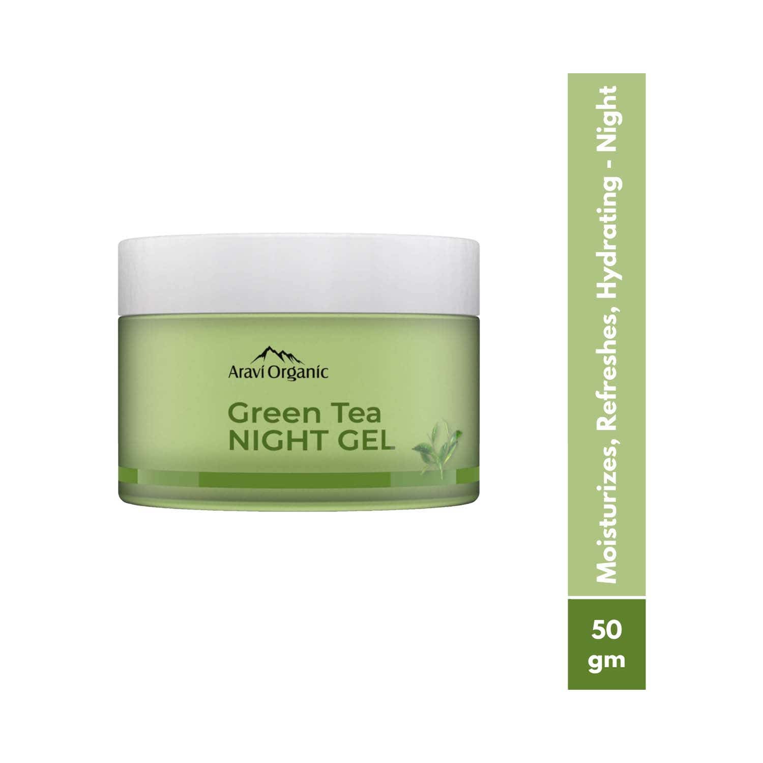 Aravi Organic | Aravi Organic Green Tea Night Gel Moisturizer For Overnight Hydration (50 ml)