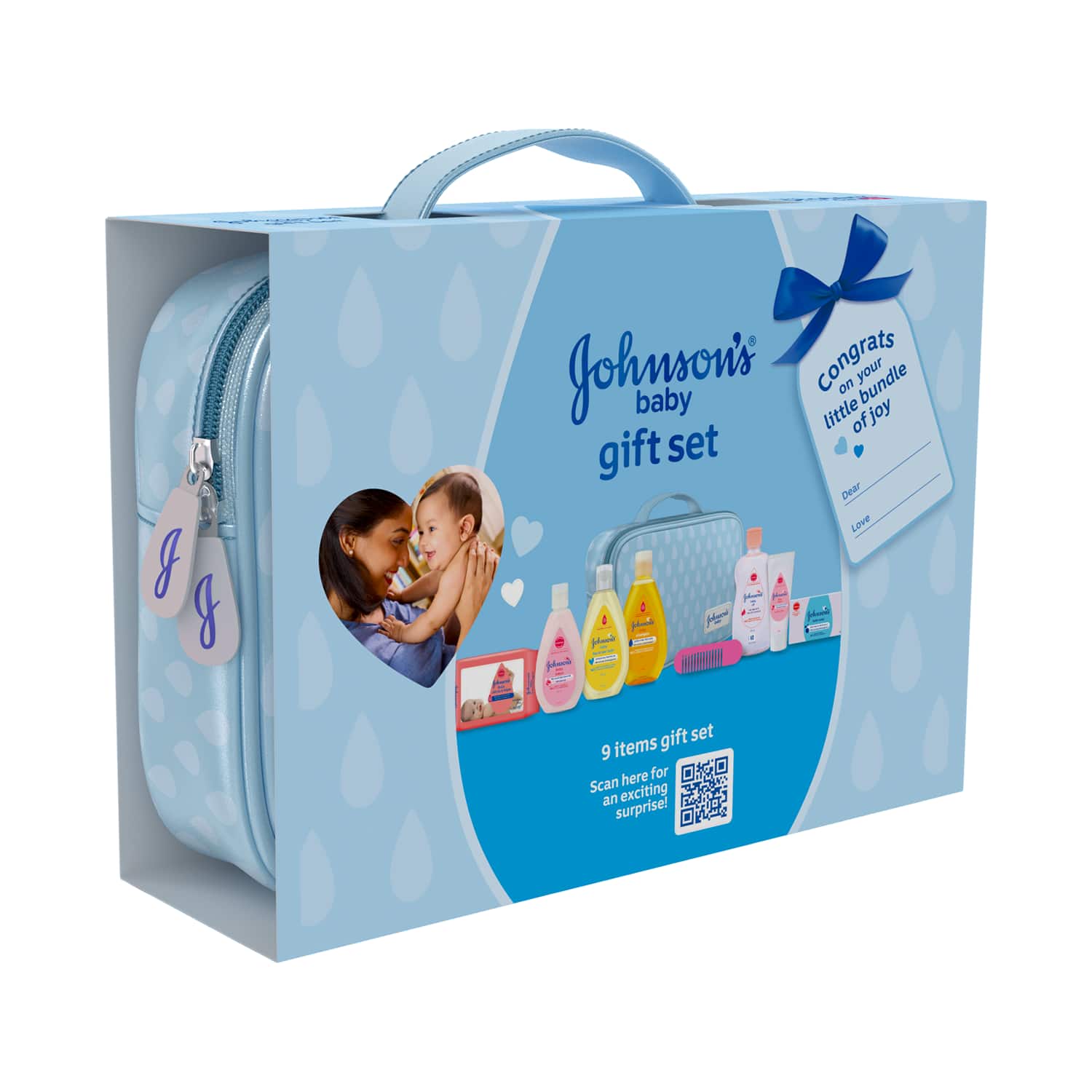 Johnson's Baby | Johnson's Baby Gift Box Set With Pouch (9 pcs)