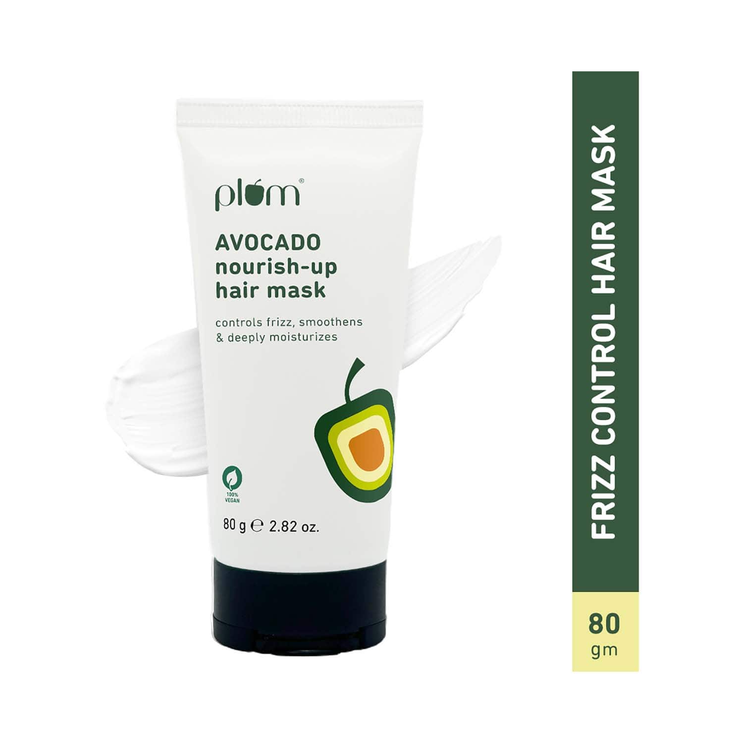 Plum | Plum Avocado Hair Mask for Dry and Frizzy Hair Shea Butter Hair Mask for Frizzy, Curly Hair (80 g)