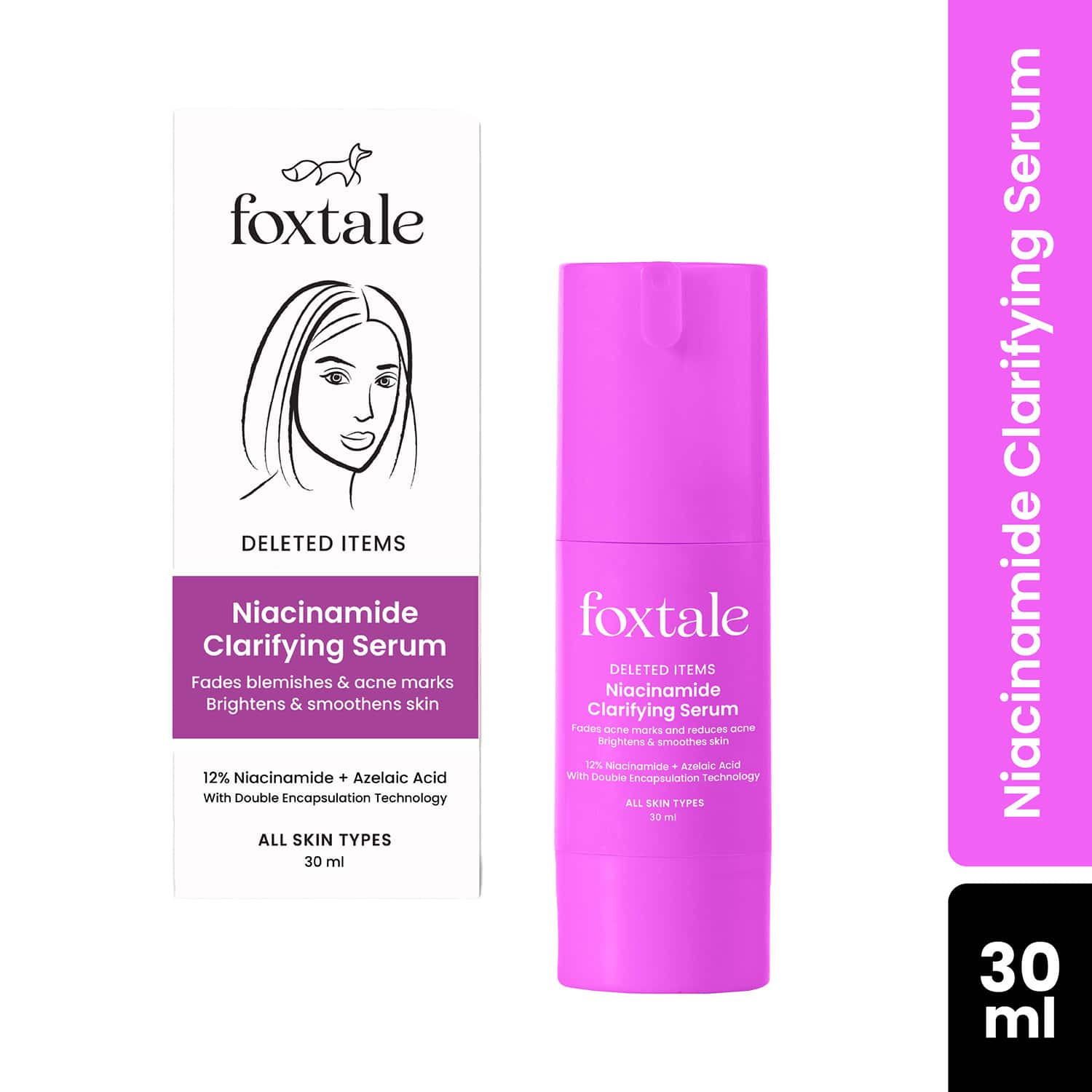 Foxtale | Foxtale 12% Niacinamide Serum with Azelaic Acid for Oil Control & Brightening (30 ml)