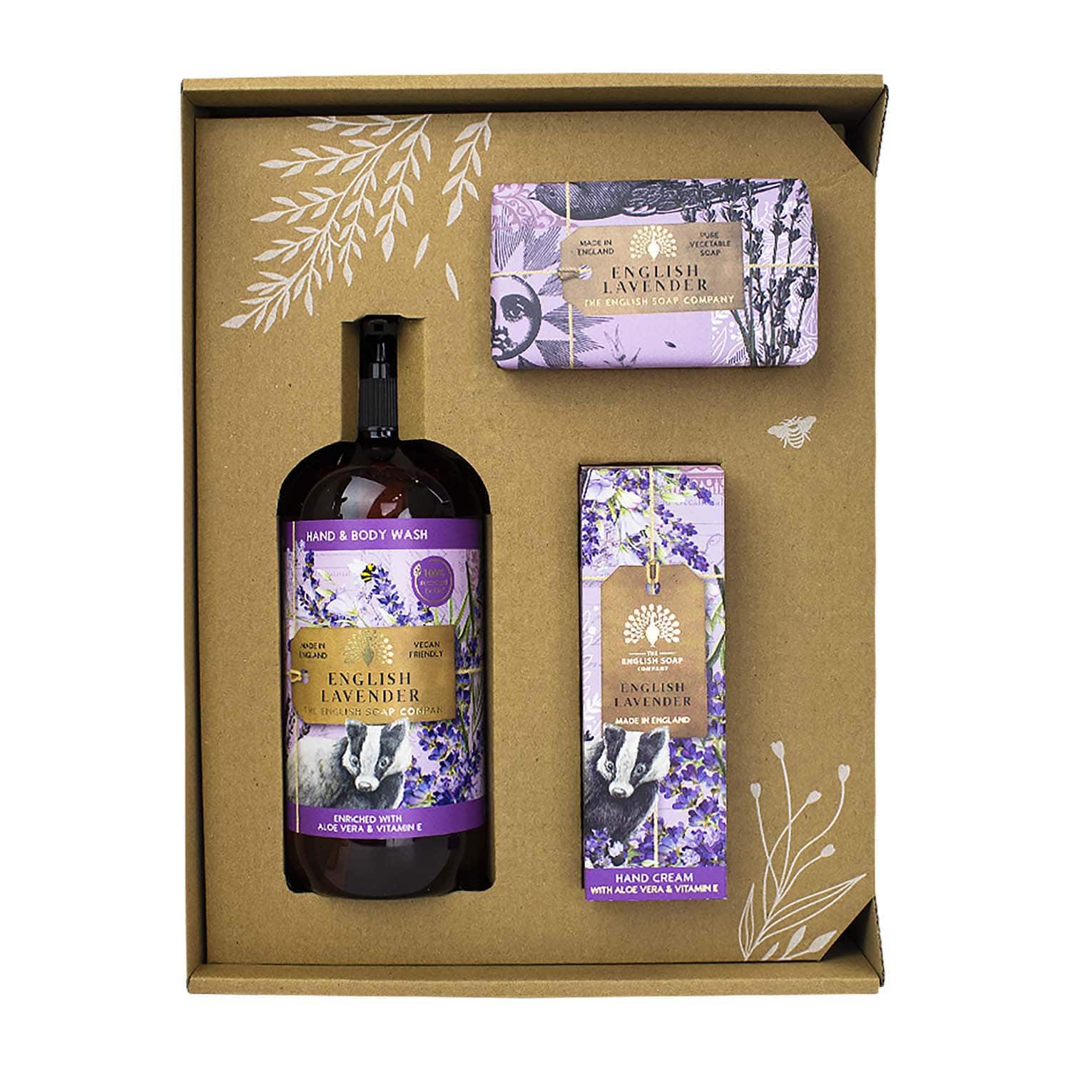 The English Soap Company | The English Soap Company - Anniversary English Lavender Hand & Body Gift Set (3 Pcs)