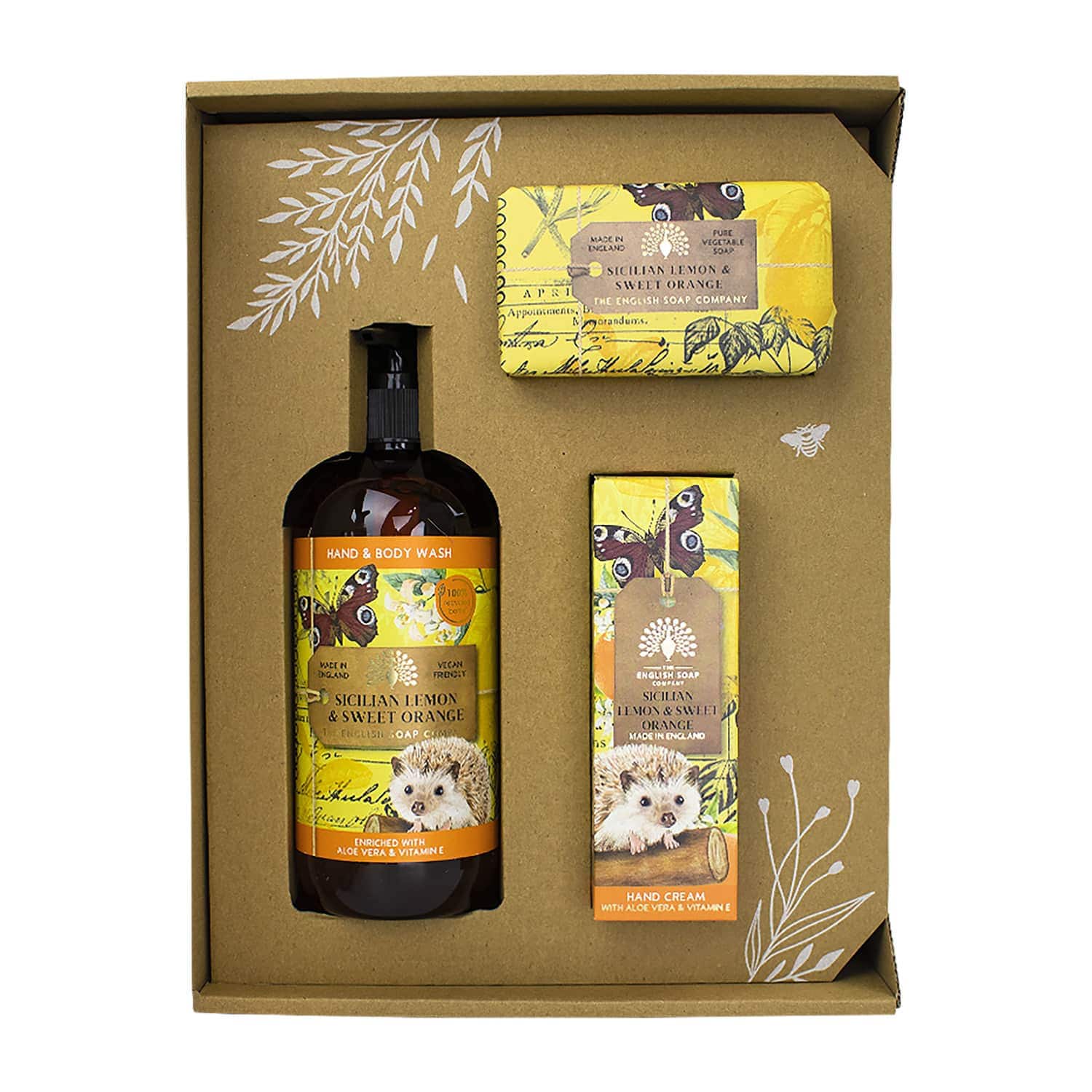 The English Soap Company | The English Soap Company - Anniversary Sicilian Lemon & Sweet Orange Hand & Body Gift Set (3 Pcs)