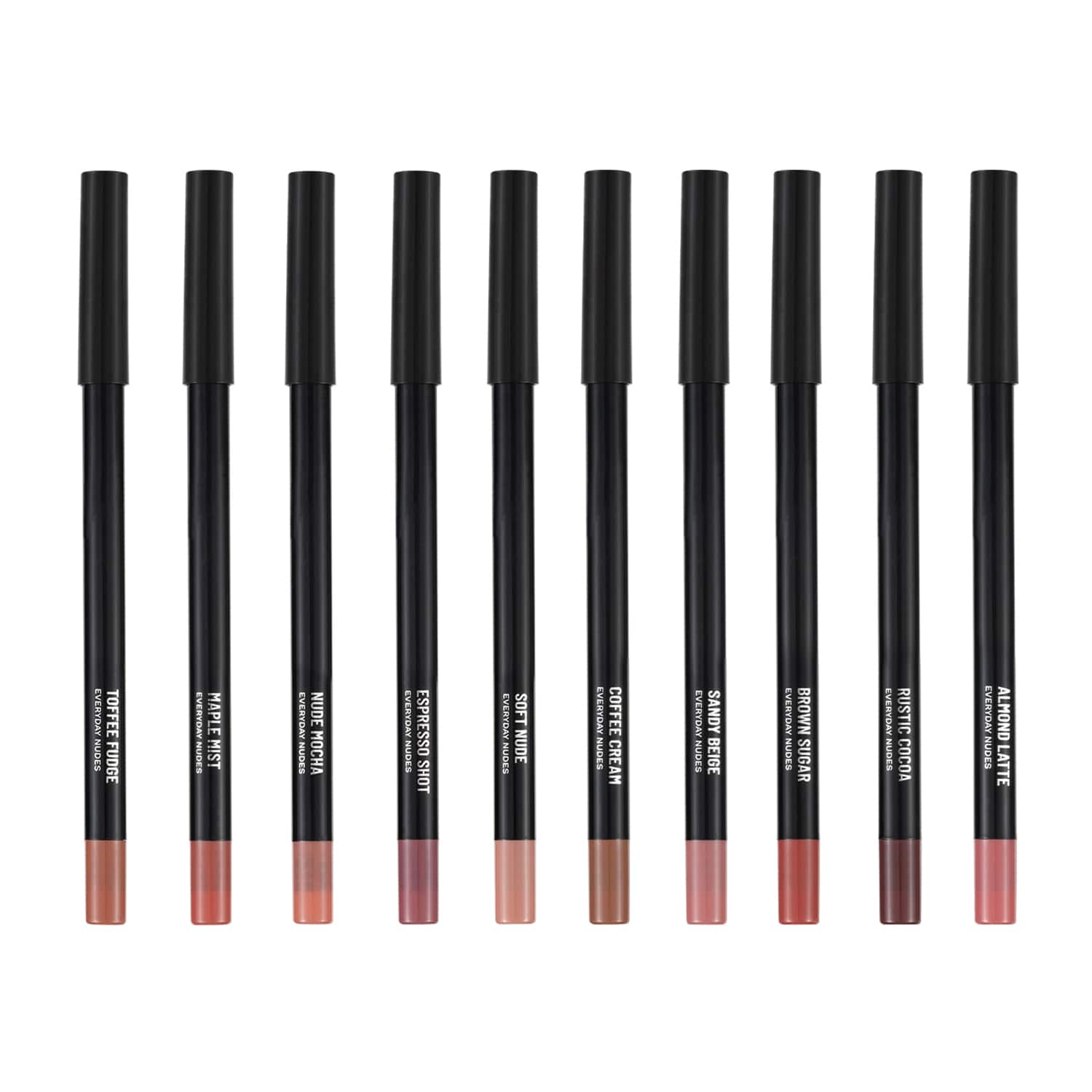 PAC | PAC 24H Everyday Nude Lip Liner Kit (10 colors) (10 pcs)