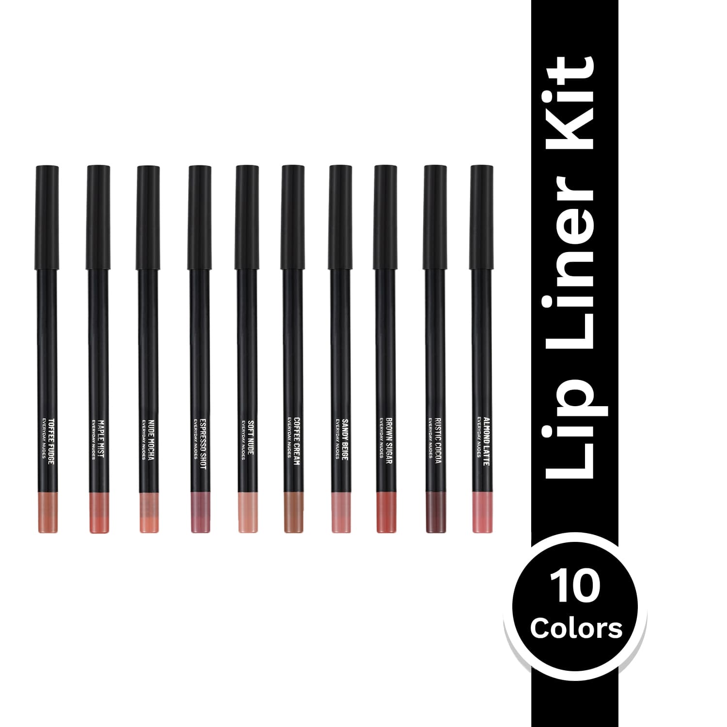 PAC | PAC 24H Everyday Nude Lip Liner Kit (10 colors) (10 pcs)