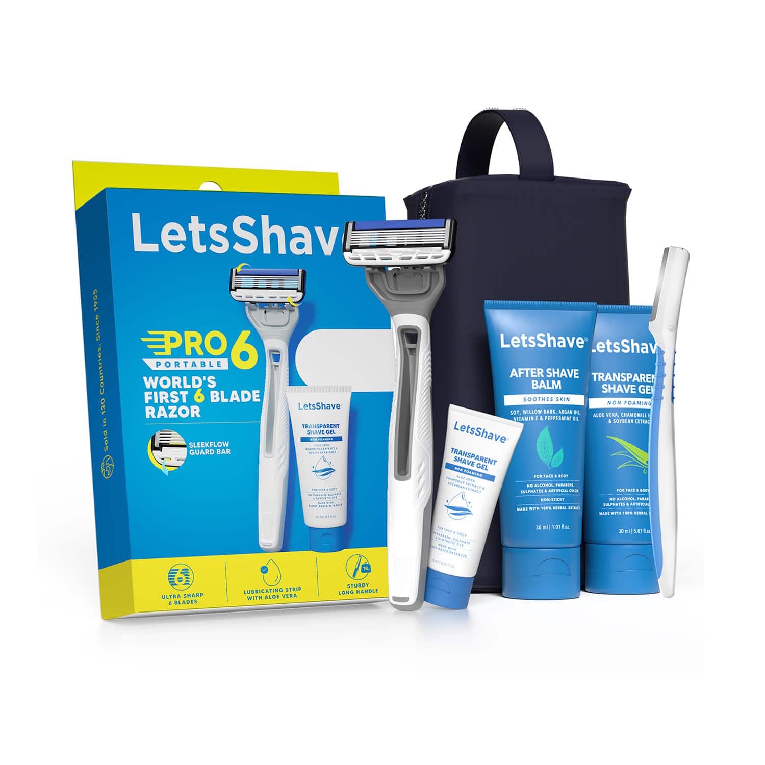 LetsShave | LetsShave Pro 6 Portable Travel kit (5 pcs)