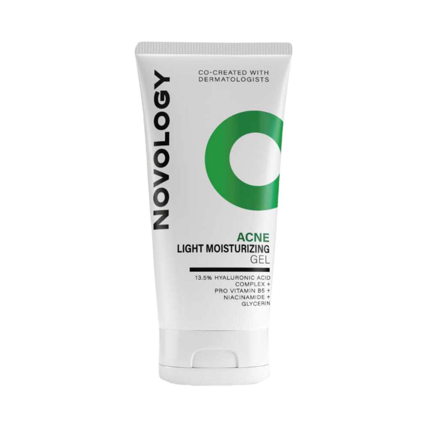 Novology | Novology Acne Light Moisturizing Gel, Non-Oily 100 hrs Hydrating Gel, Hyaluronic Acid (50 g)