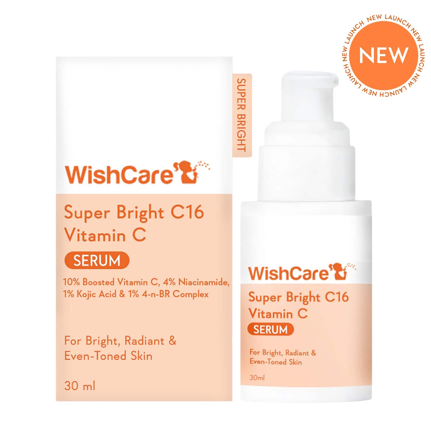 WishCare | WishCare Super Bright C16 Vitamin C Face Serum For Pigmentation (30 ml)