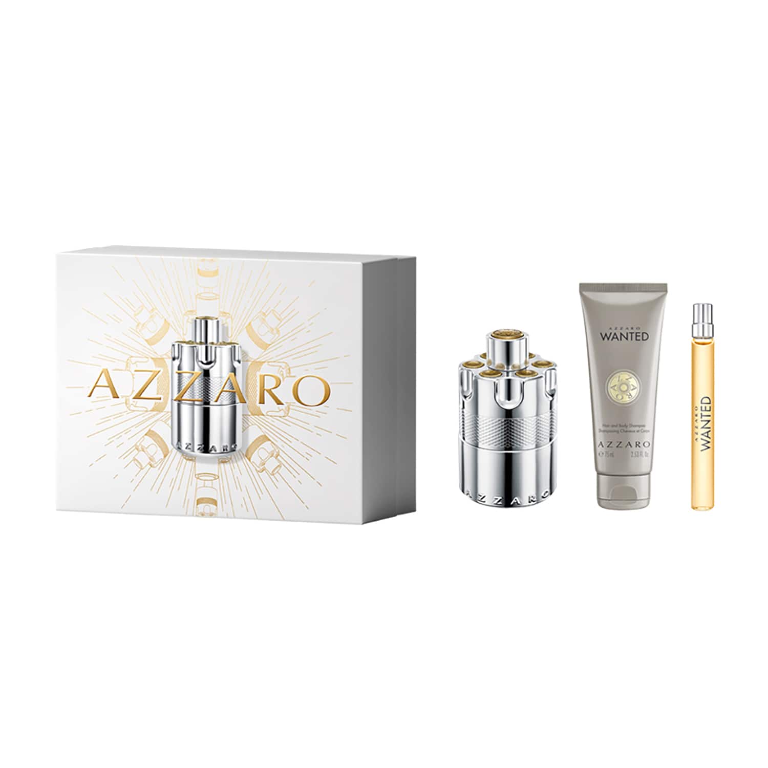 Azzaro | Azzaro Wanted EDP and Hair & Body Wash 2024 Gift Set (3 pcs)