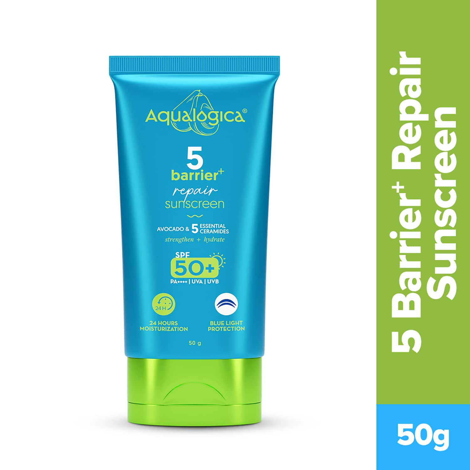 Aqualogica | Aqualogica 5 Barrier + Repair Sunscreen with Avocado and 5 Essential Ceramides (50 g)