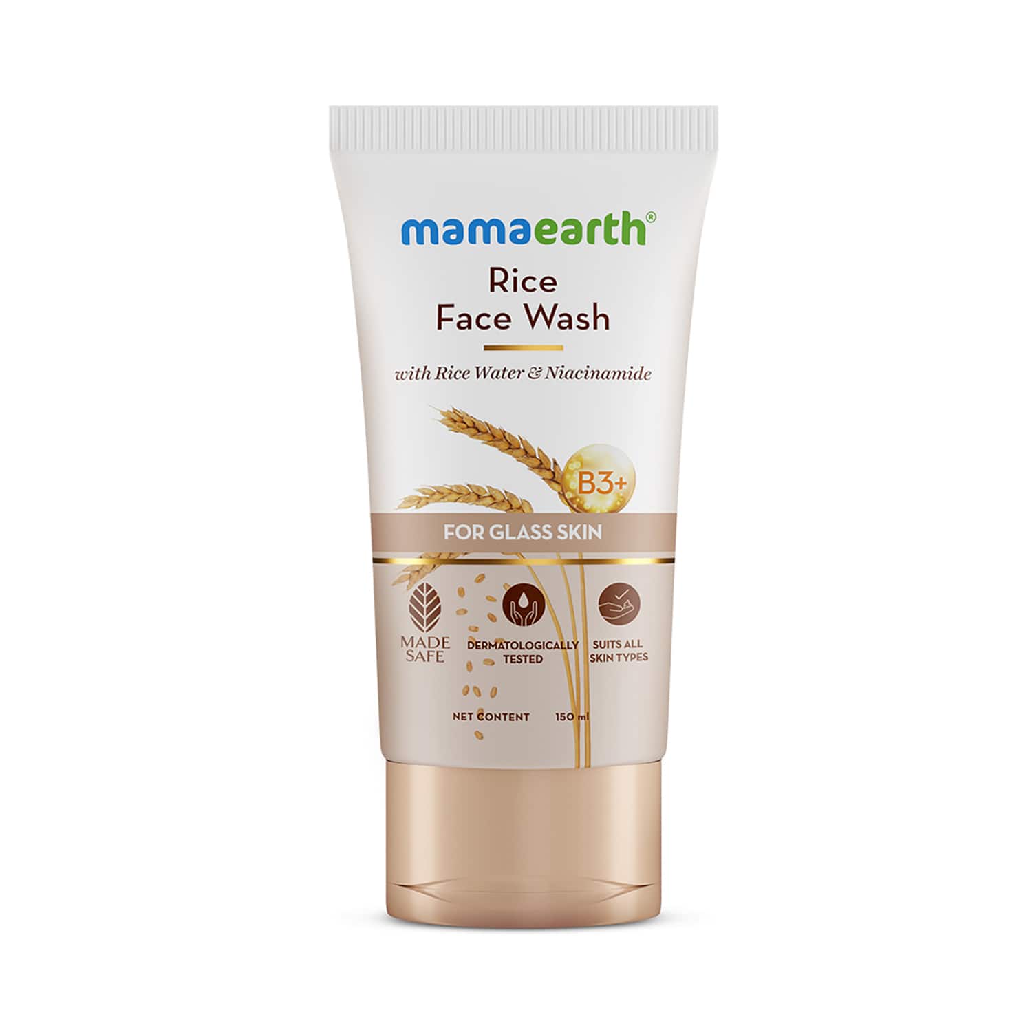 Mamaearth | Mamaearth Rice Face Wash With Rice Water & Niacinamide for Glass Skin (150 ml)
