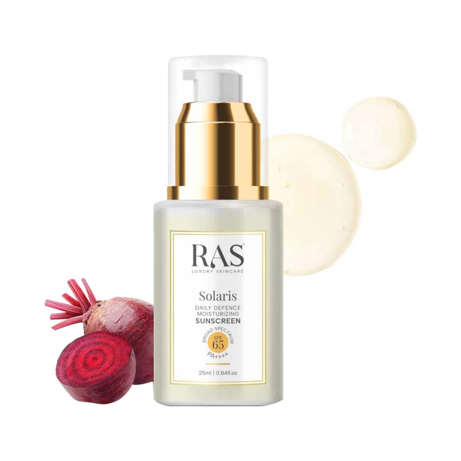 Ras Luxury Skincare | Ras Luxury Skincare Solaris Ultra Light Daily Defence Sunscreen SPF 65 PA++++ (25 ml)