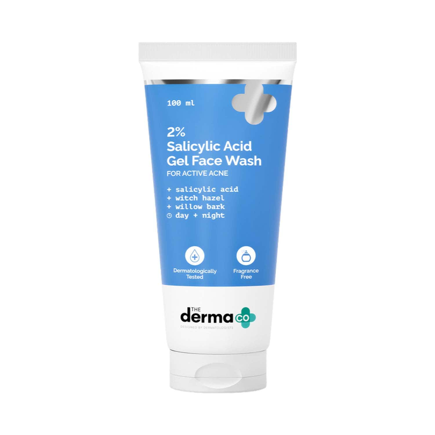 The Derma Co | The Derma Co 2% Salicylic Acid Gel Face Wash With Salicylic Acid & Witch Hazel For Oily Skin (100 ml)