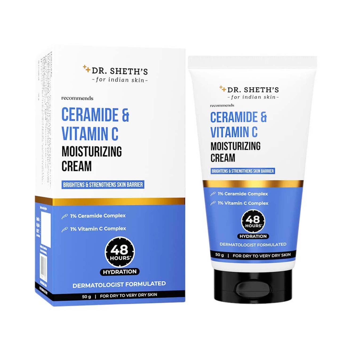 Dr. Sheth's | Dr. Sheth's Ceramide & Vitamin C Moisturizing Cream (50 g)