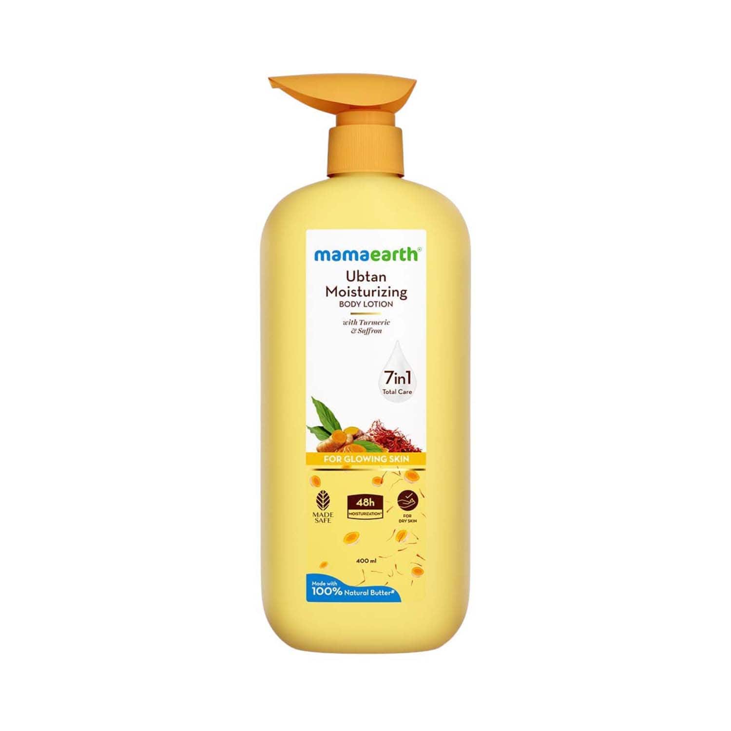 Mamaearth | Mamaearth Ubtan Moisturizing Body Lotion For Glowing Skin (400 ml)