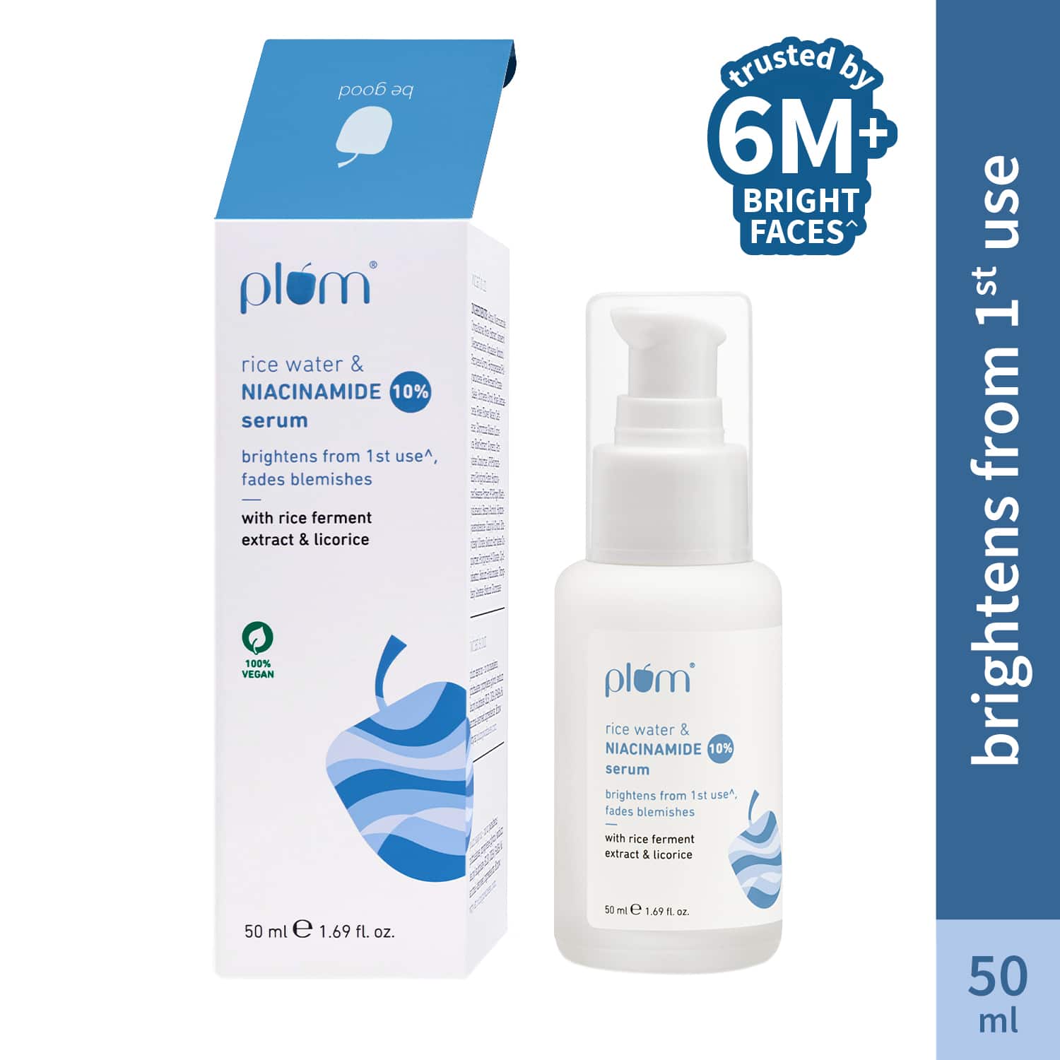Plum | Plum Rice Water & 10% Niacinamide Face Serum (50 ml)