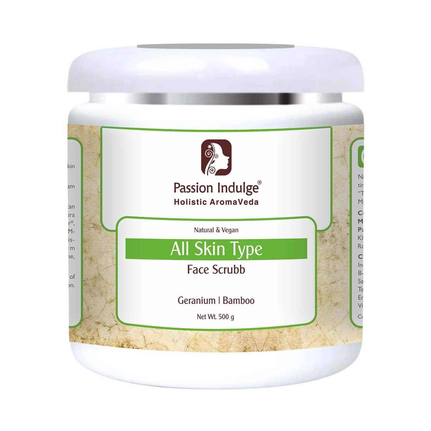Passion Indulge | Passion Indulge Professional Geranium Face Scrub for Dirt Blackheads and Acne Removal (500 g)