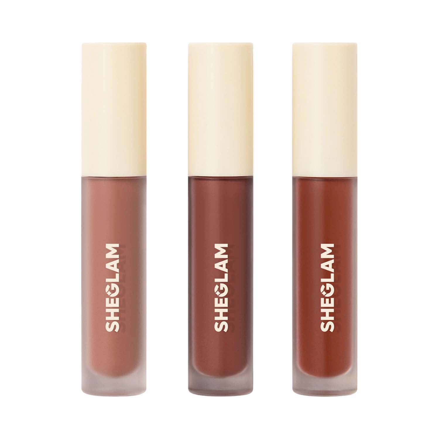 Sheglam | Sheglam Matte Allure Mini Liquid Lipstick Set - Nude Beach (3 pcs)