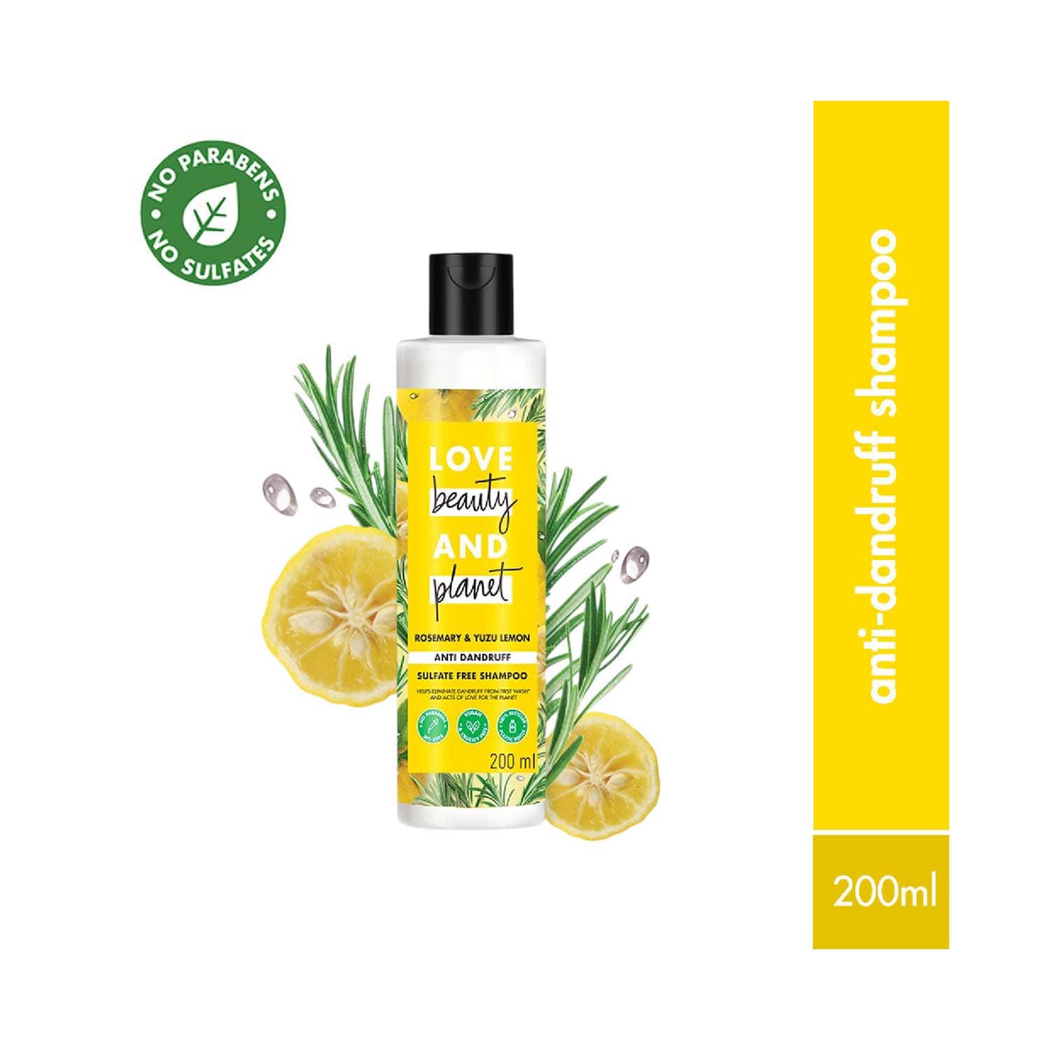 LOVE beauty AND planet | LOVE beauty AND planet Rosemary & Yuzu Lemon Anti Dandruff Shampoo (200 ml)