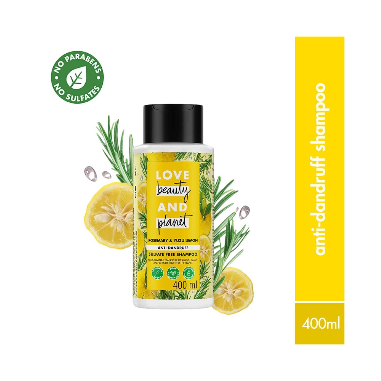 LOVE beauty AND planet | LOVE beauty AND planet Rosemary & Yuzu Lemon Anti Dandruff Shampoo (400 ml)
