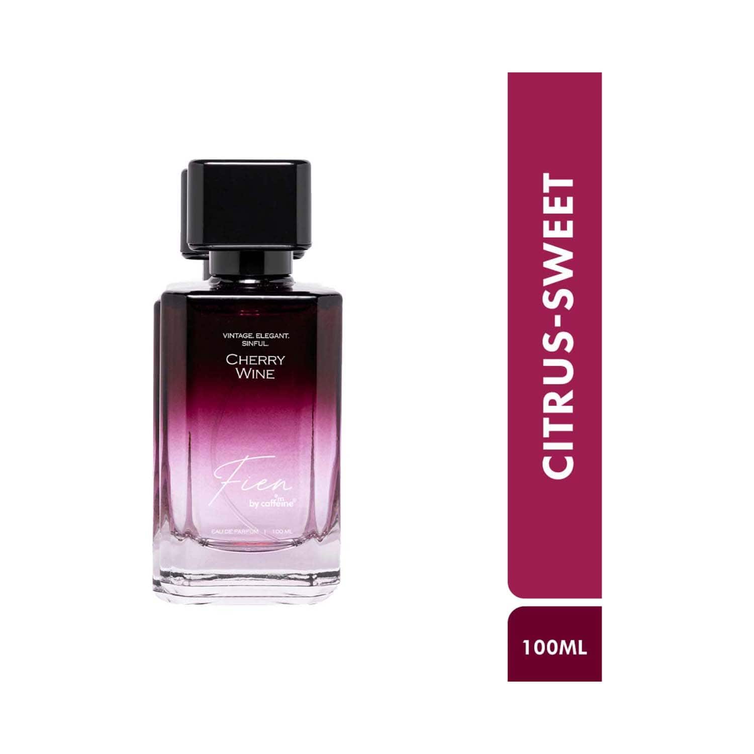 mCaffeine | mCaffeine Fien Cherry Wine Perfume for Women Citrus-Sweet EDP (100 ml)