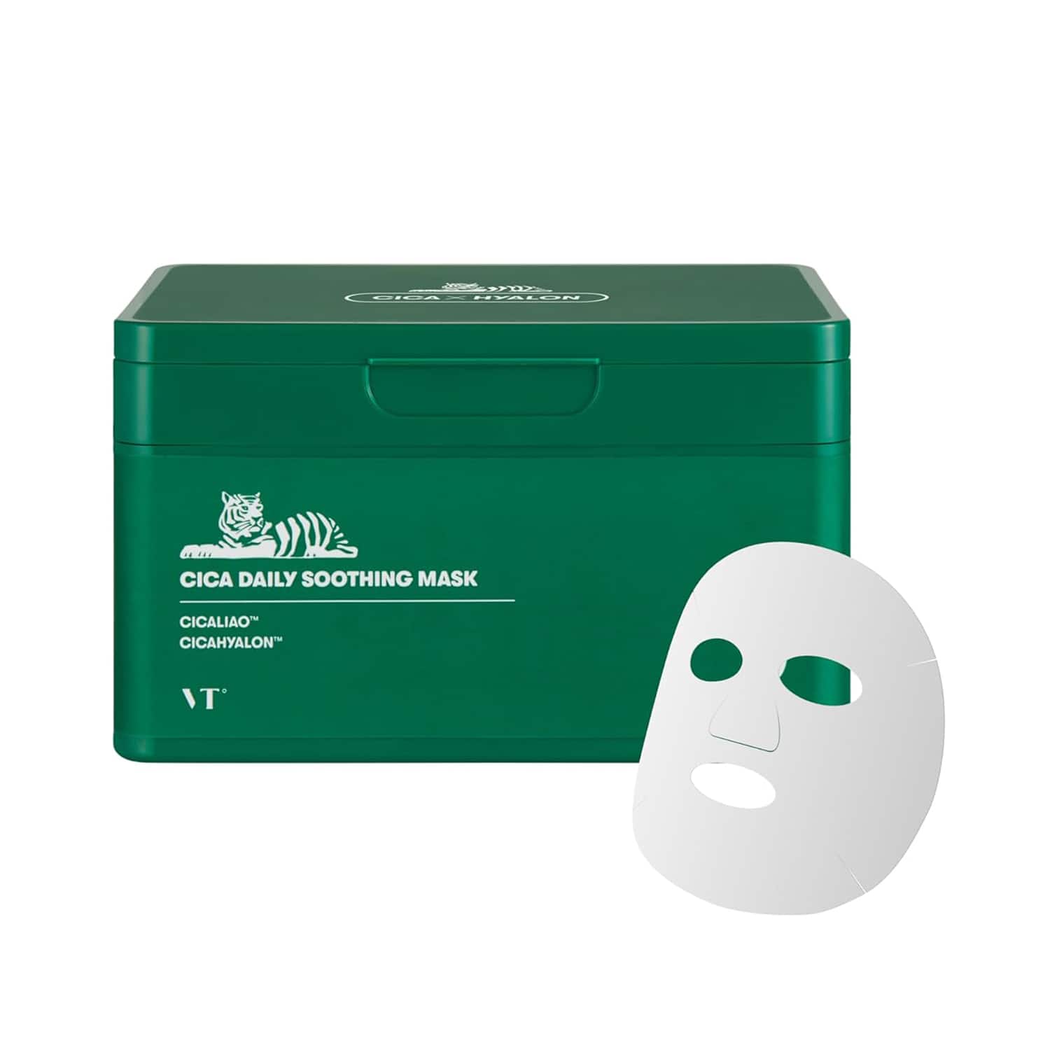 VT Cosmetics | VT COSMETICS Daily Soothing Mask 30ea,Facial Sheet Mask Pick & Quick Dispenser type Korean FaceMask (30 ml)