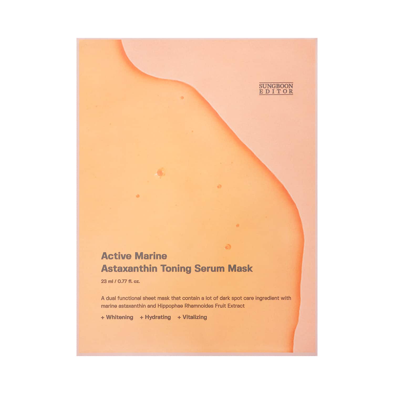 Sungboon Editor | Sungboon Editor Active Marine Astaxanthin Toning Serum Mask (23 ml)