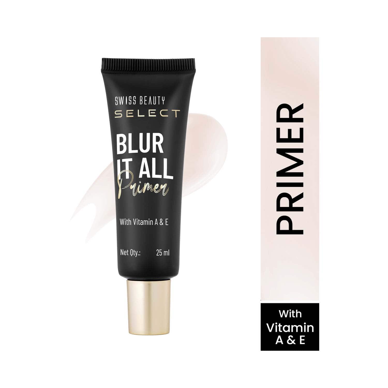Swiss Beauty | Swiss Beauty Blur It All Primer with Vitamin E & A - Translucent (25 ml)
