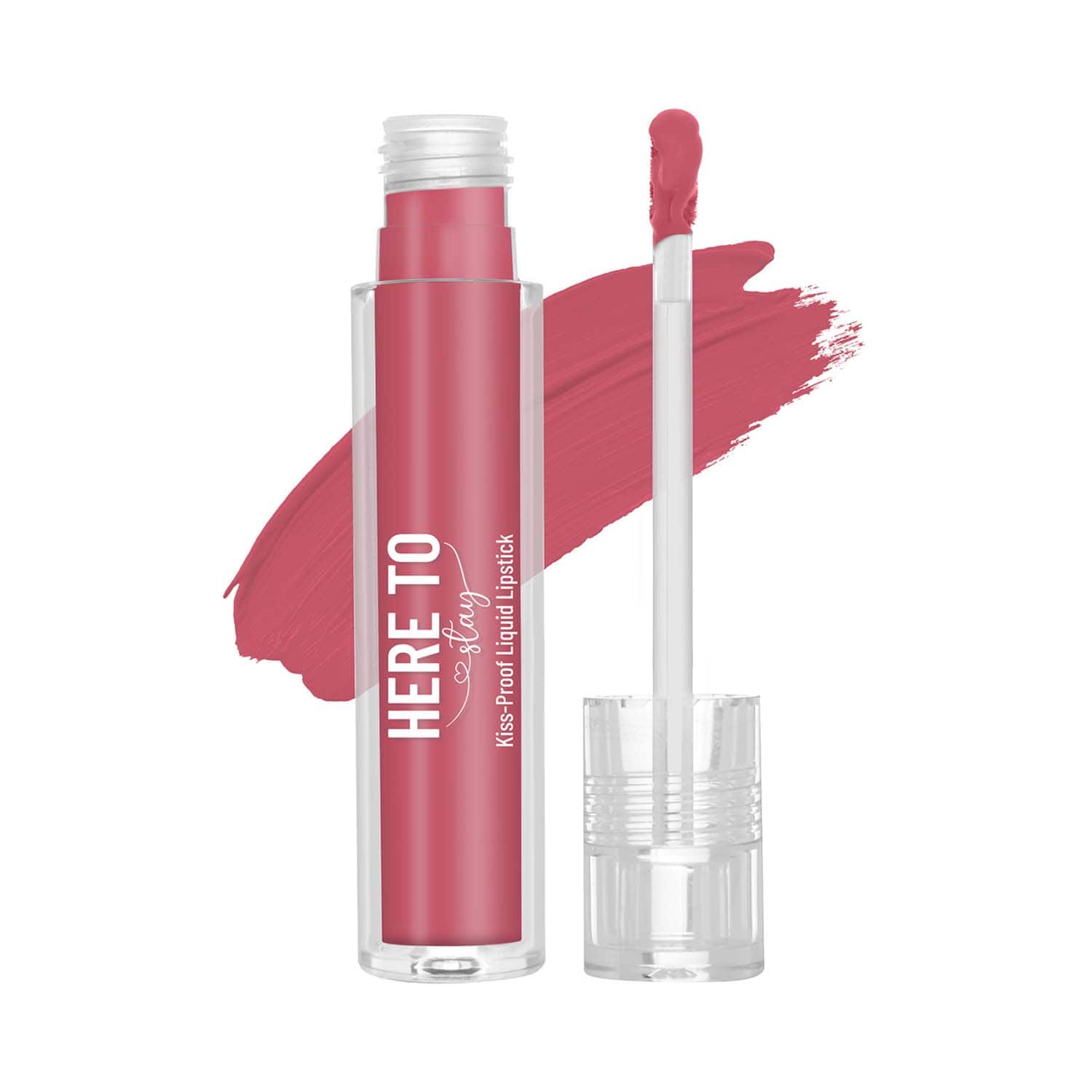 Swiss Beauty | Swiss Beauty Here To Stay Liquid Matte Lipstick with Kiss Proof Formula - Crimson Punch (3 ml)