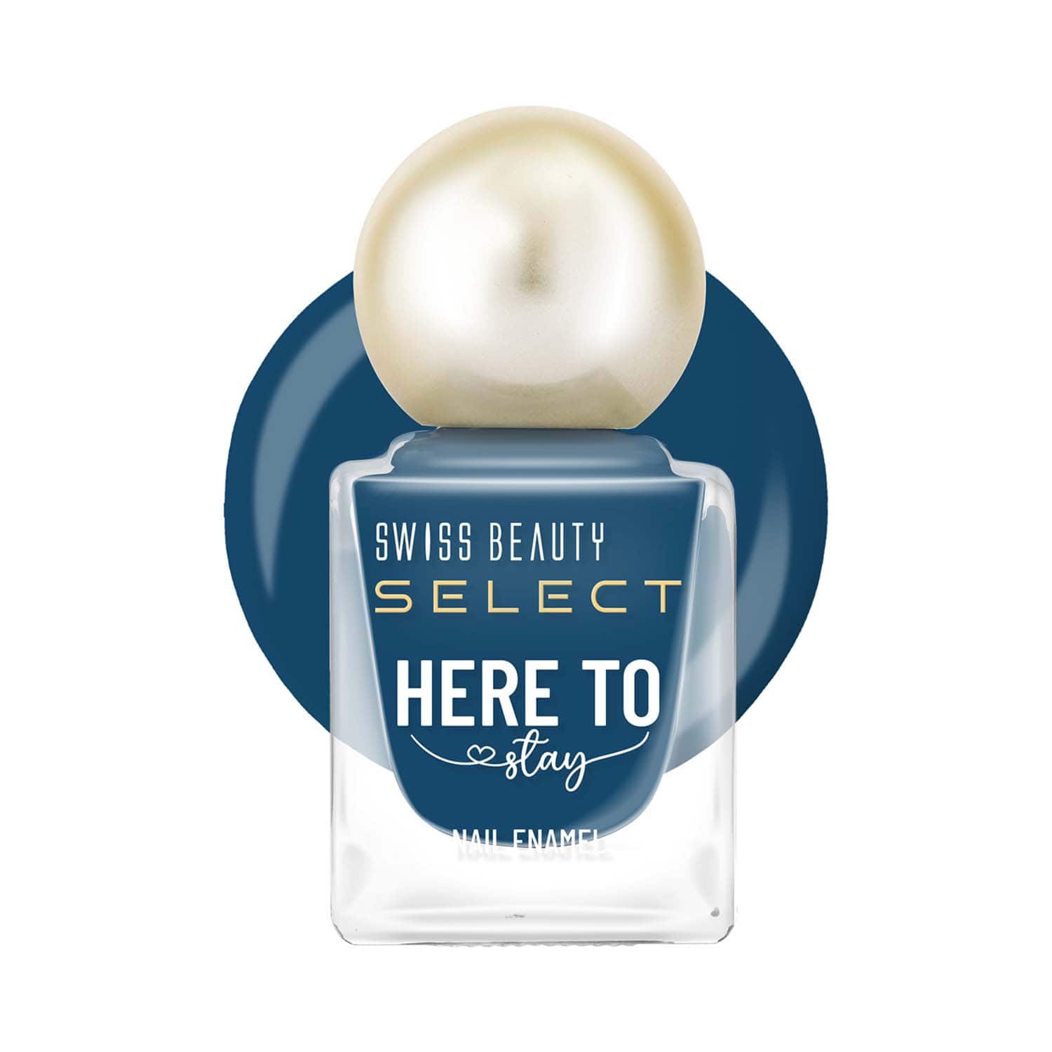 Swiss Beauty | Swiss Beauty Select Here To Stay Nail Enamel - Mosaic Blue (12 ml)