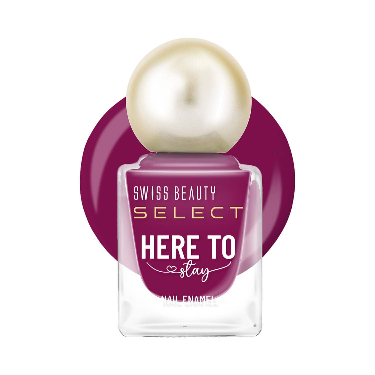 Swiss Beauty | Swiss Beauty Select Here To Stay Nail Enamel - That's Burgundy (12 ml)