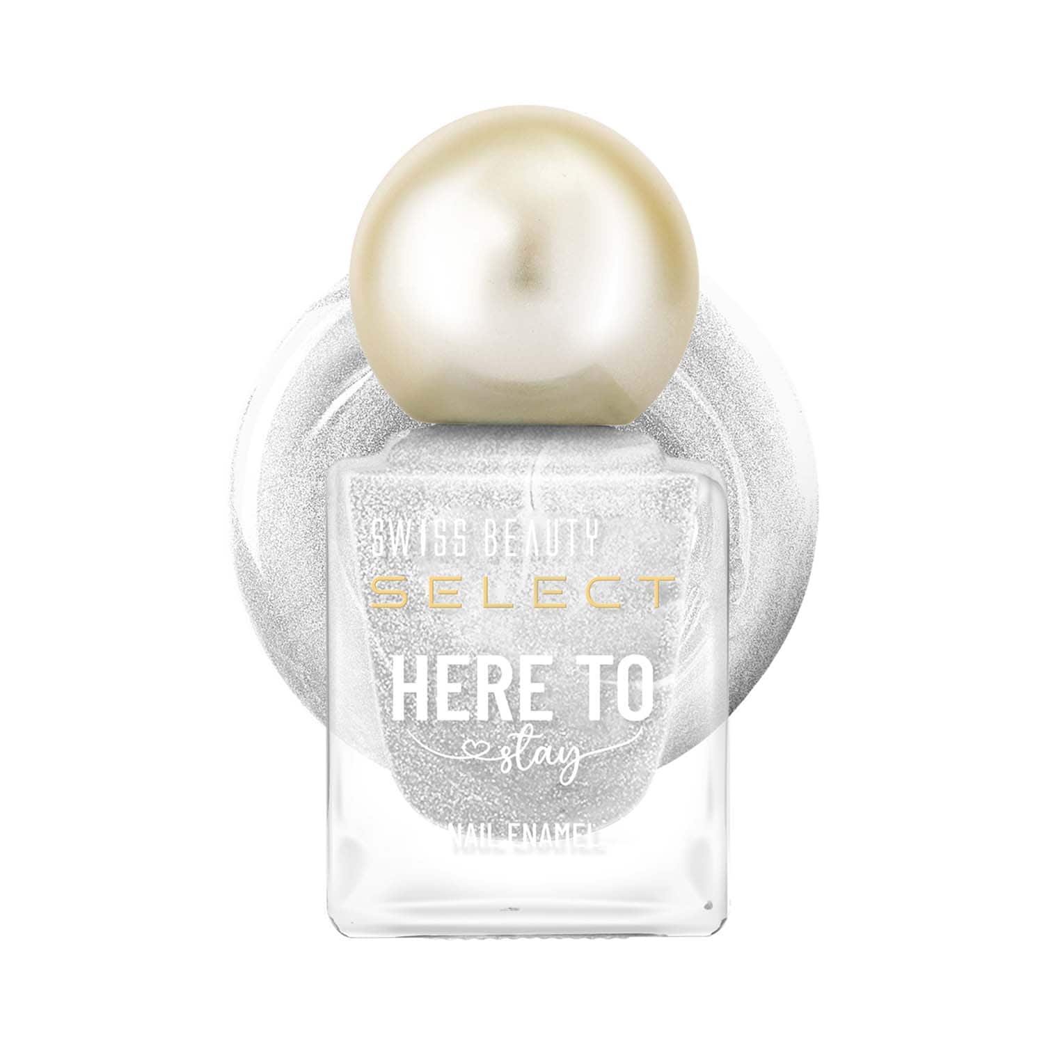 Swiss Beauty | Swiss Beauty Select Here To Stay Nail Enamel - Metallic Silver (12 ml)