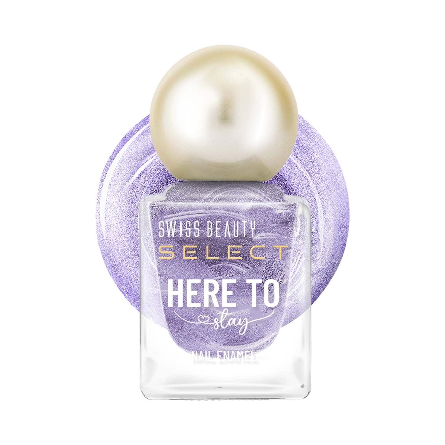 Swiss Beauty | Swiss Beauty Select Here To Stay Nail Enamel - Chunky Violet (12 ml)