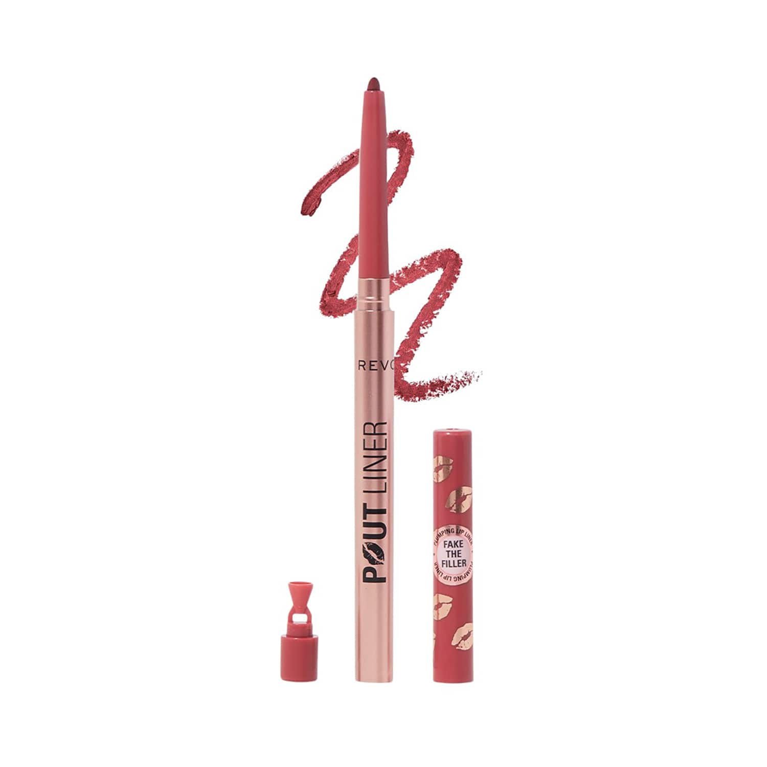 Makeup Revolution | Makeup Revolution Pout Bomb Plumping Lip Liner - Burnt Cherry Red (0.2 g)