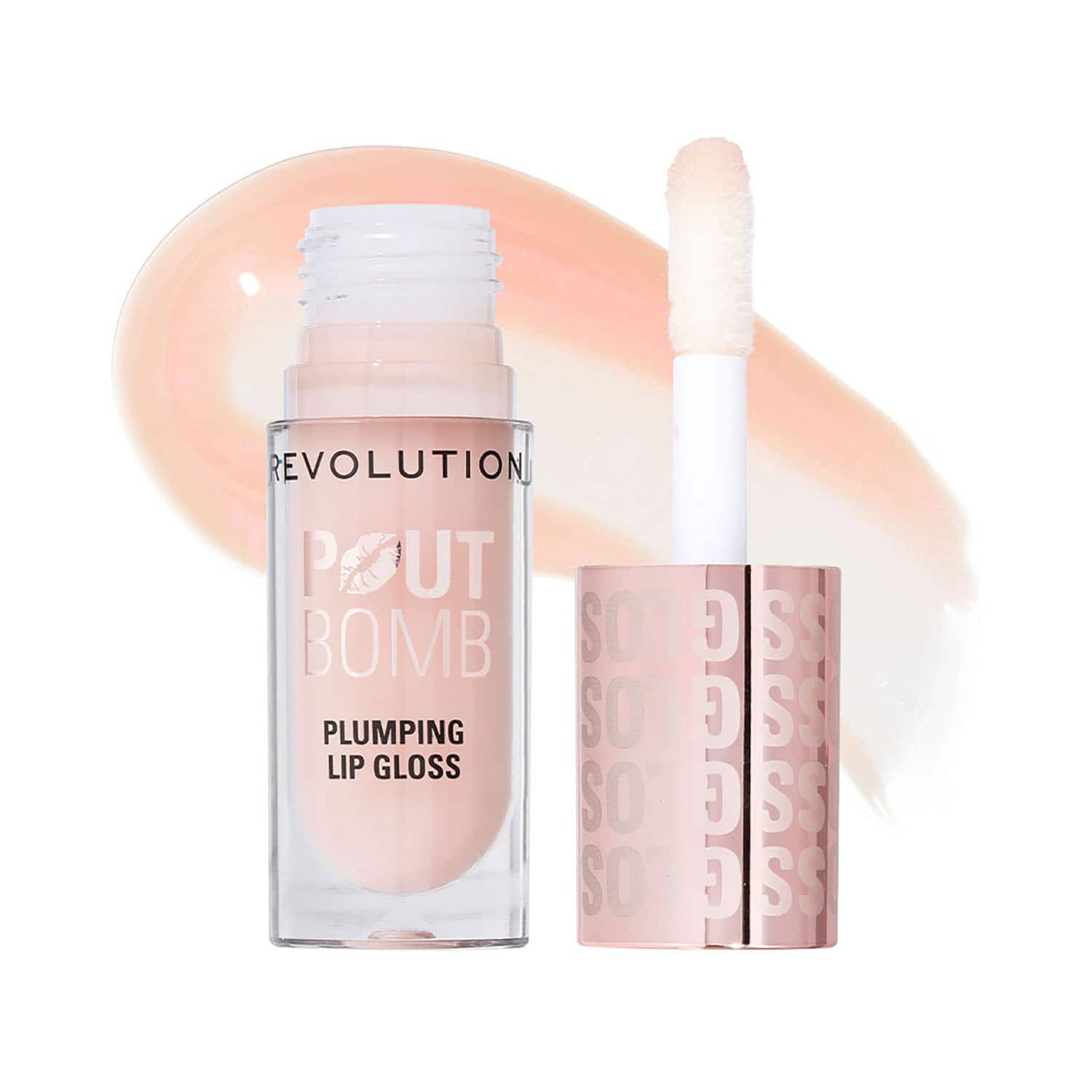 Makeup Revolution | Makeup Revolution Pout Bomb Plumping Gloss - Milky Sheer Holo (4.6 ml)