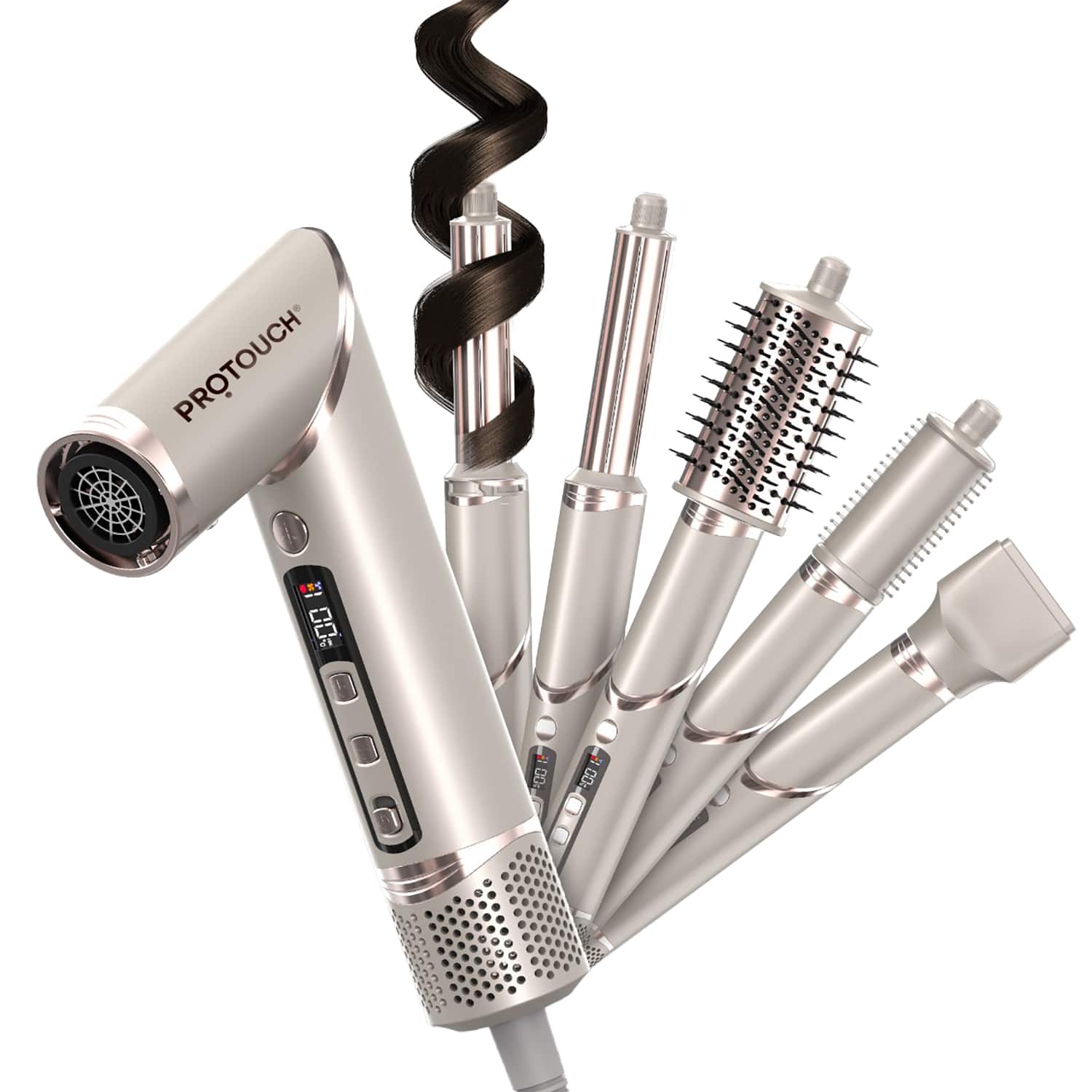 Protouch | Protouch Airshot All In 1 Hair Multi Styler For Curl Smooth Dry Blow & Volume