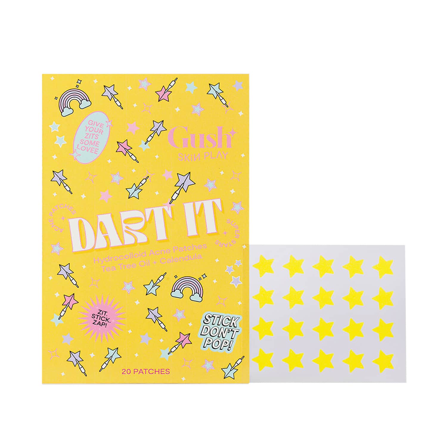Gush Beauty | Gush Beauty Dart It Hydrocolloid Pimple Patches for Healing Acne, Zits and Blemishes - Super Star