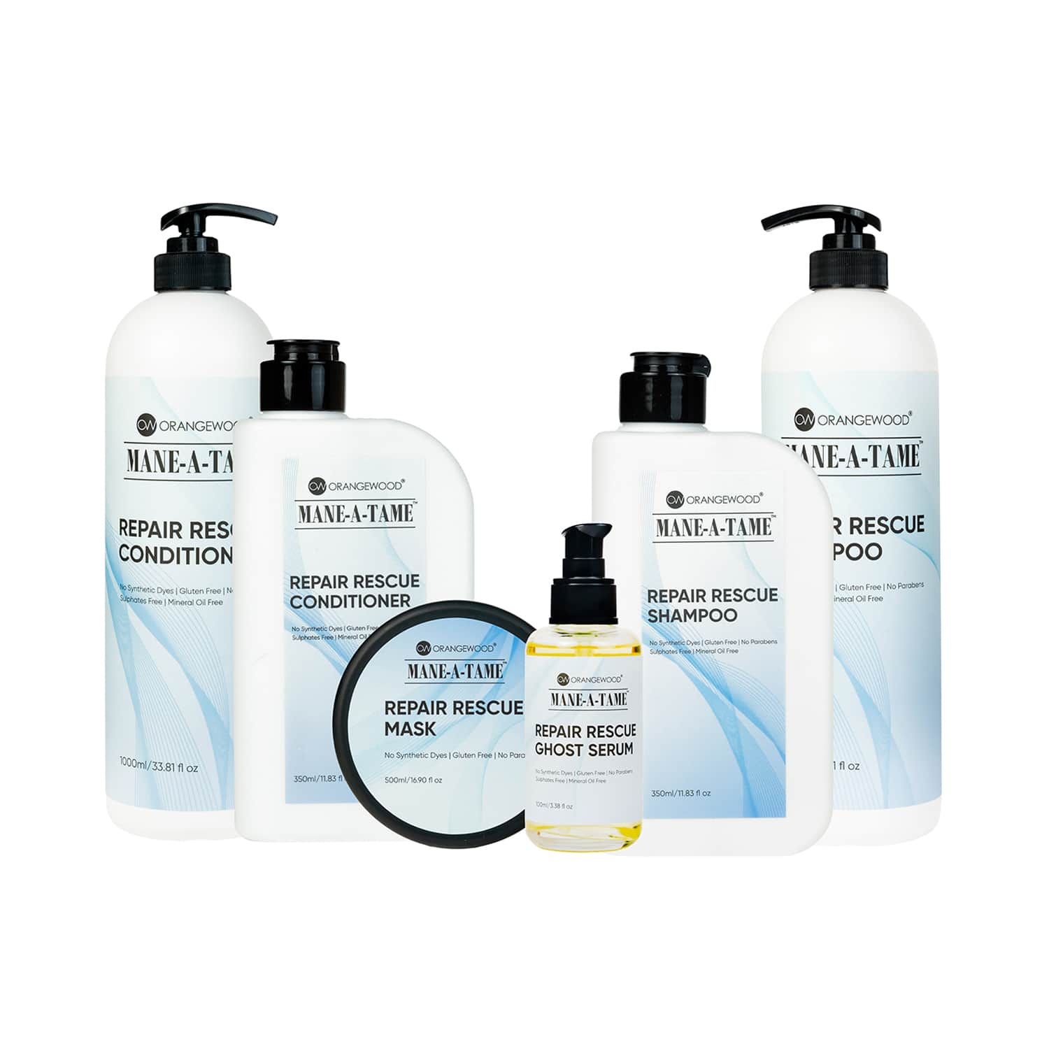 Orangewood | Orangewood Mane-A-Tame Repair Rescue Smooth Silky Straighter & Nourishes Dry Hair Shampoo (1000 ml)
