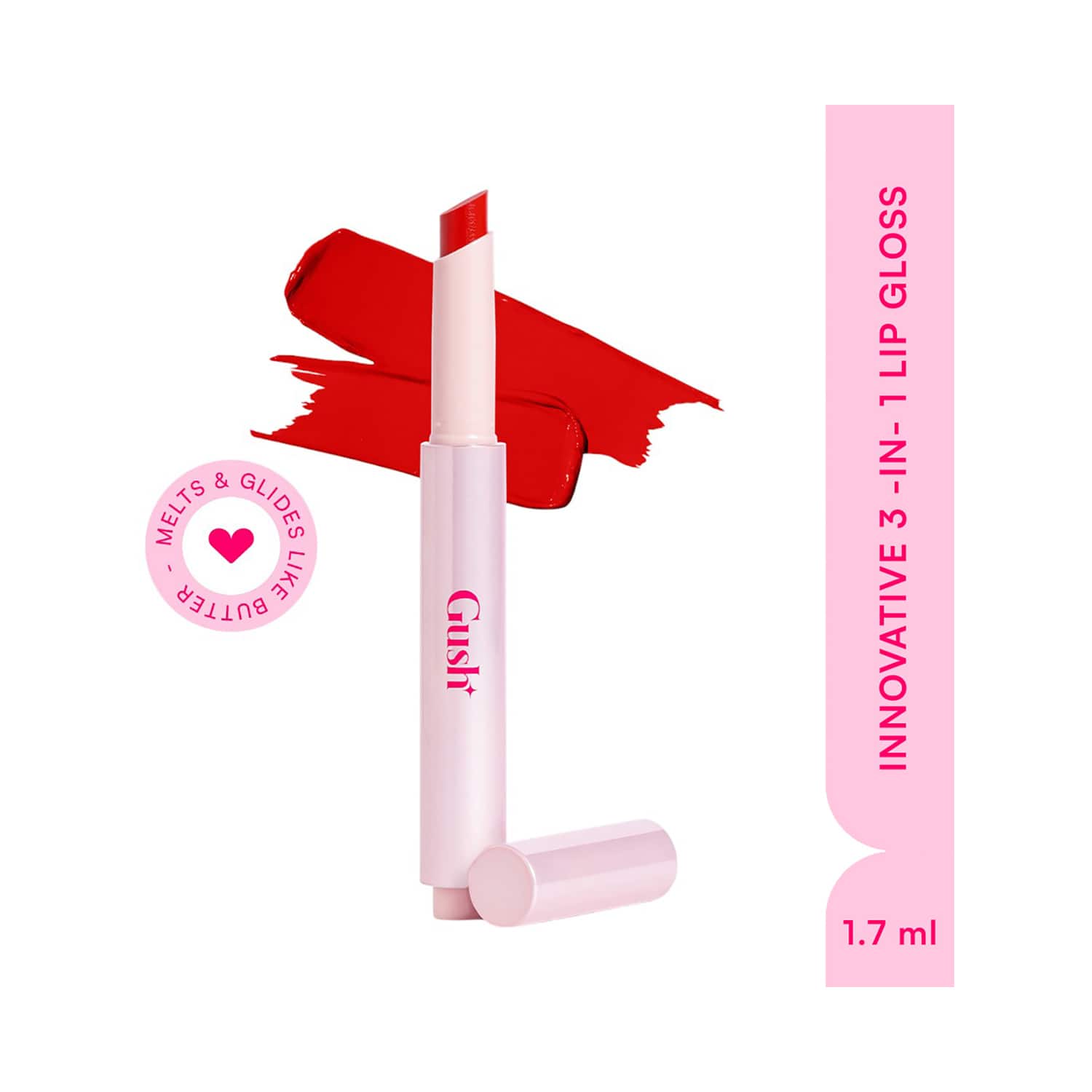 Gush Beauty | Gush Beauty Hybrid Gloss Butter Balm Stick - Iconic-Blood Orange (1.7 g)