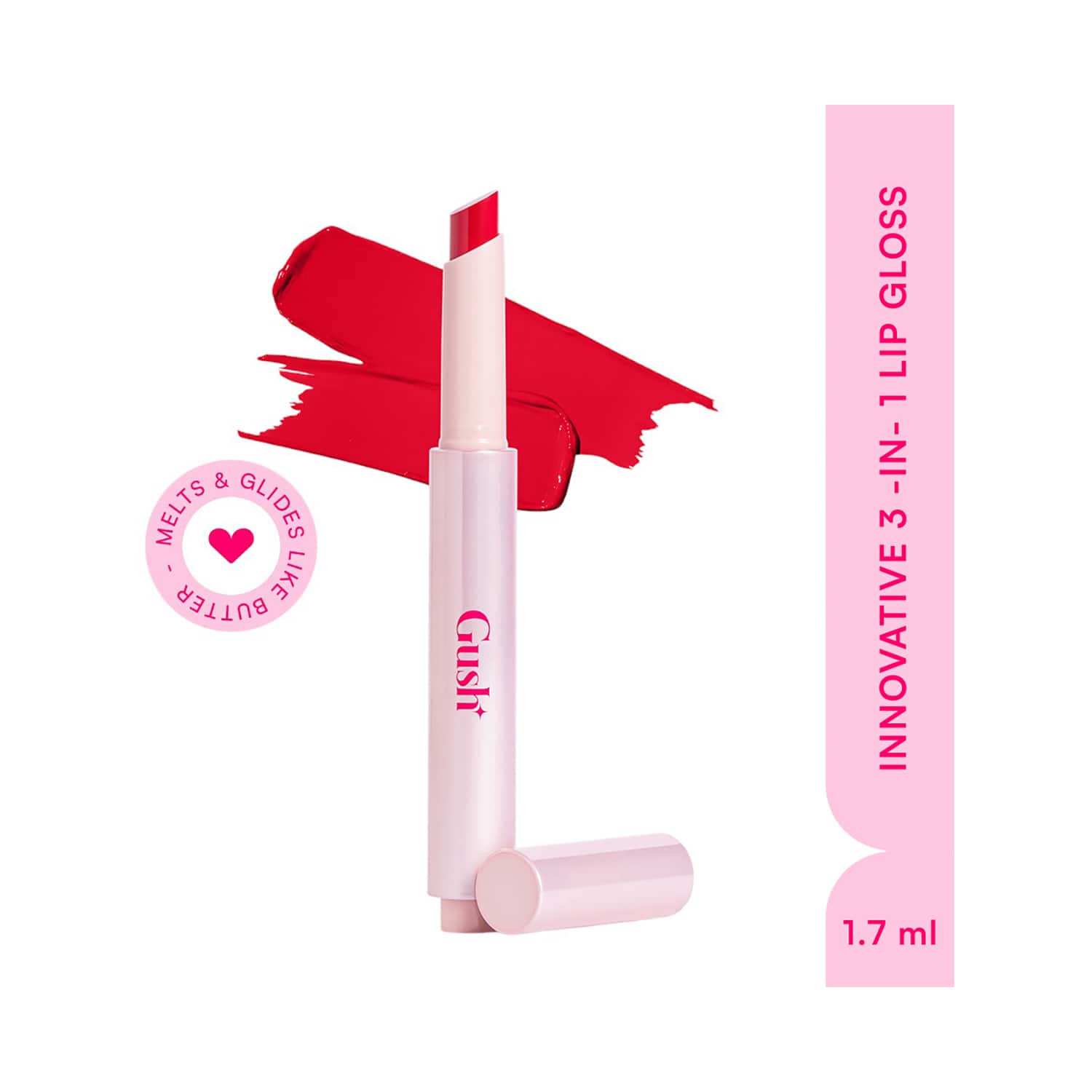 Gush Beauty | Gush Beauty Hybrid Gloss Butter Balm Stick - Luscious-Rich Fuchsia (1.7 g)