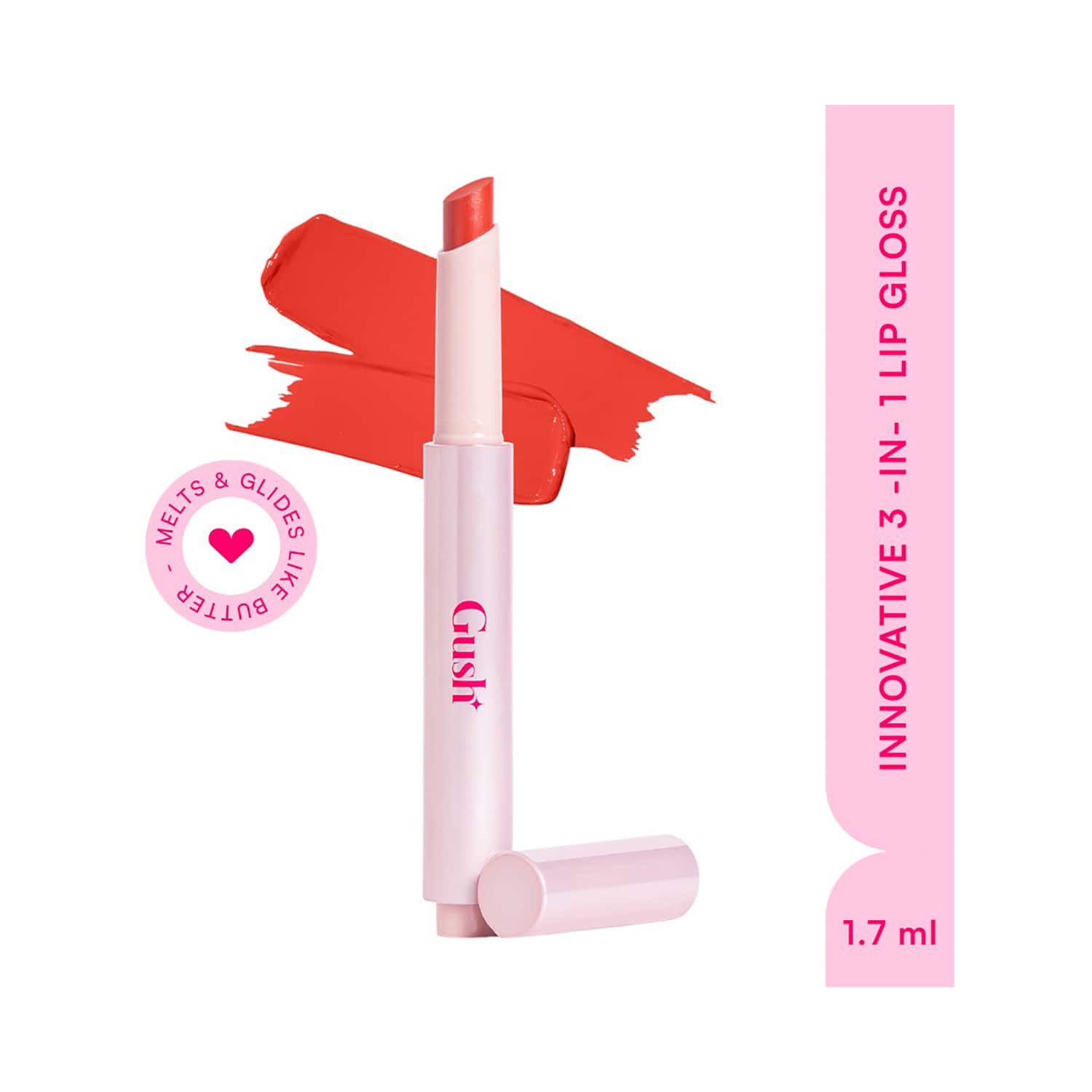 Gush Beauty | Gush Beauty Hybrid Gloss Butter Balm Stick - Slay-Warm Peach (1.7 g)
