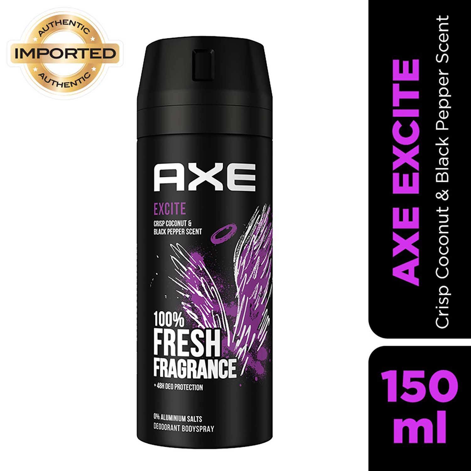 Crisp Coconut Axe Excite Deodorant Body Spray Axe Excite Deodorant
