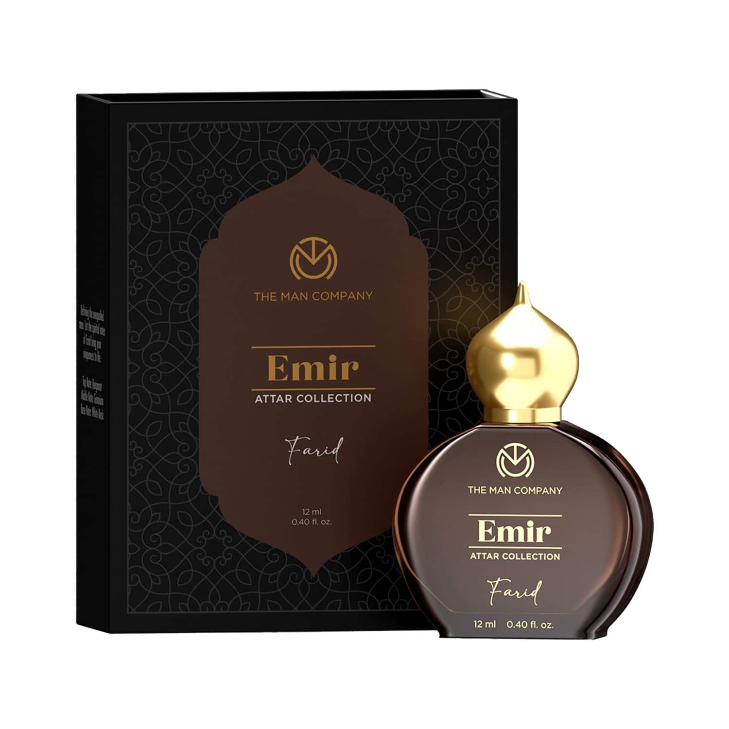 The Man Company | The Man Company 100% Alcohol-Free Attar Perfume For Men Farid Emir Collection (12 ml)