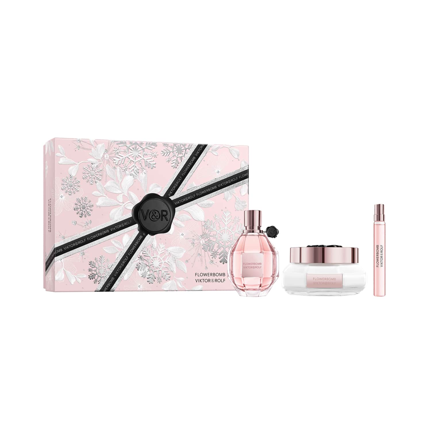 Viktor & Rolf | Viktor & Rolf Flowerbomb Giftset (Eau De Parfum + Travel Size + Bodycare) Holiday 24 (3 pcs)
