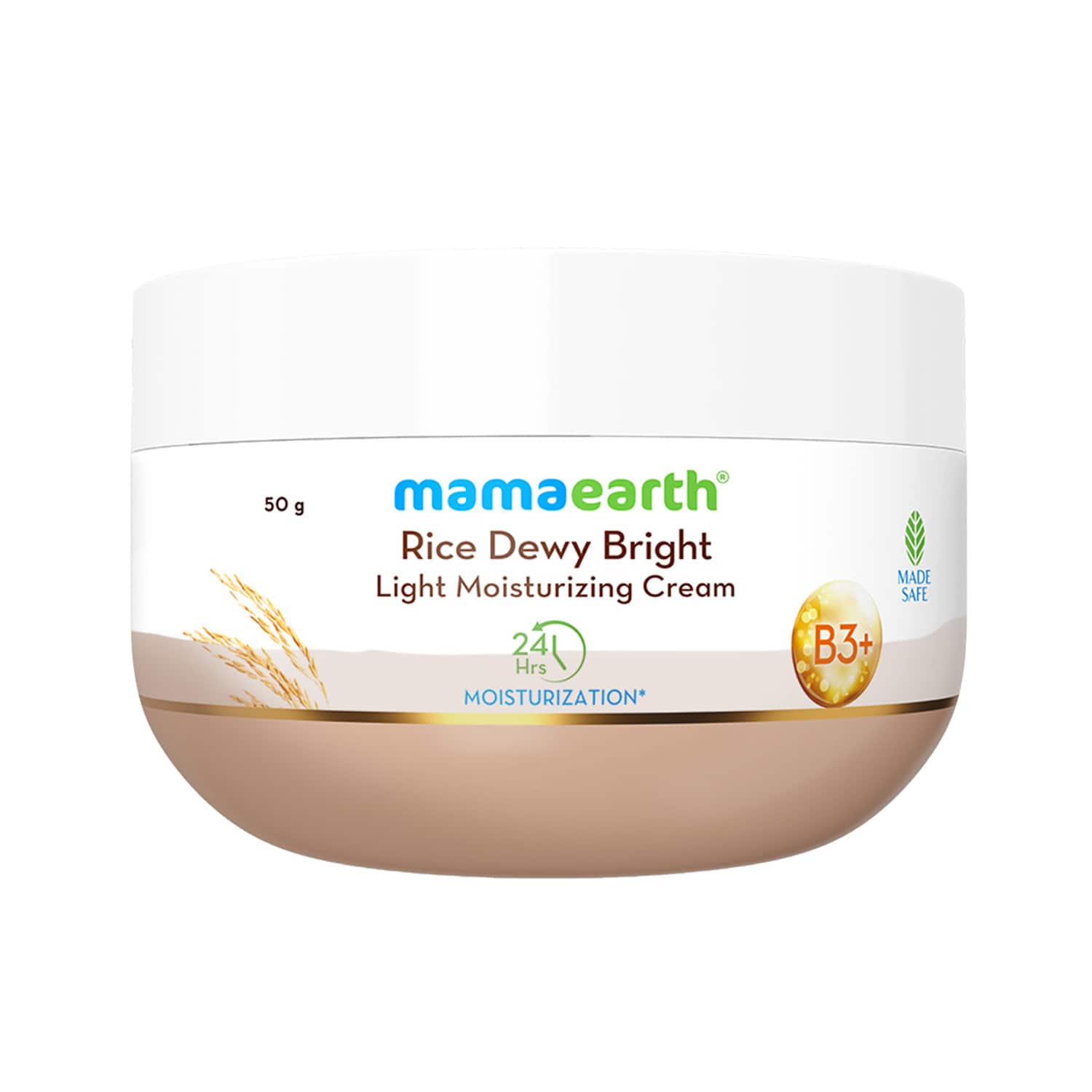 Mamaearth | Mamaearth Rice Dewy Bright Light Moisturizing Cream (50 g)