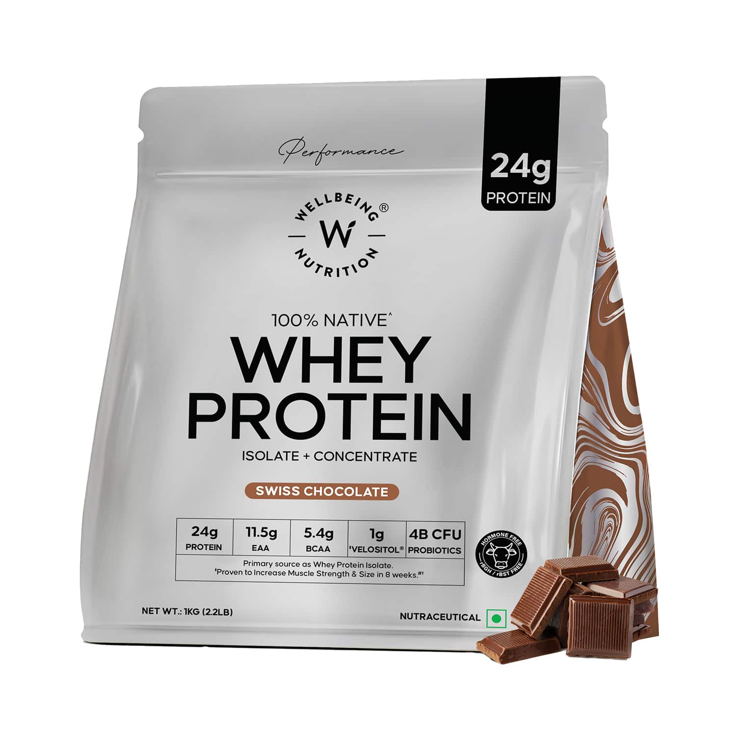 Wellbeing Nutrition | Wellbeing Nutrition Whey Protein Isolate + Concentrate (1 kg)
