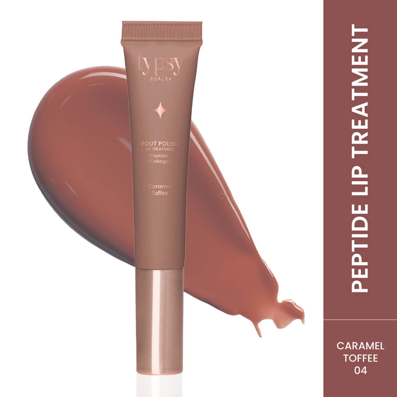 Typsy Beauty | Typsy Beauty Pout Polish Peptide Lip Treatment Balm - Caramel Toffee (8 ml)